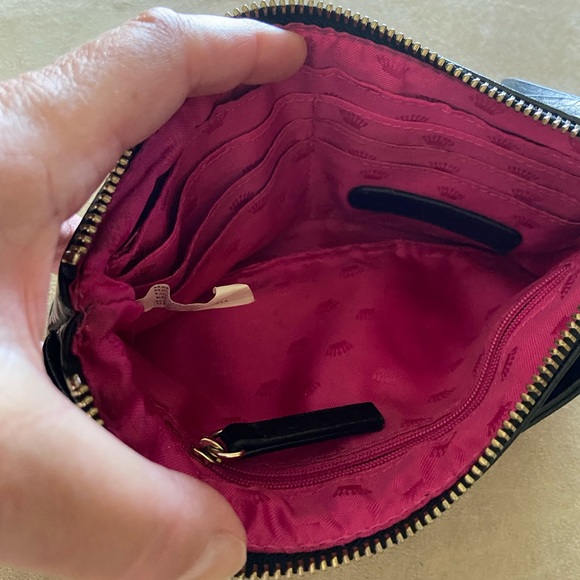 Juicy Couture Black faux Leather Wristlet - Picture 5 of 9